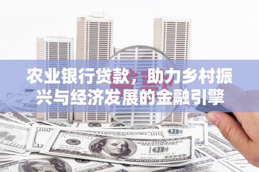 沙田农业银行贷款，助力乡村振兴与经济发展的金融引擎