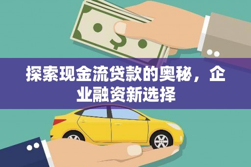 沙田探索现金流贷款的奥秘，企业融资新选择
