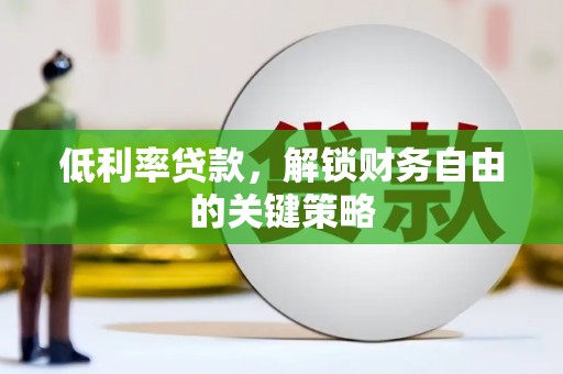 沙田低利率贷款，解锁财务自由的关键策略