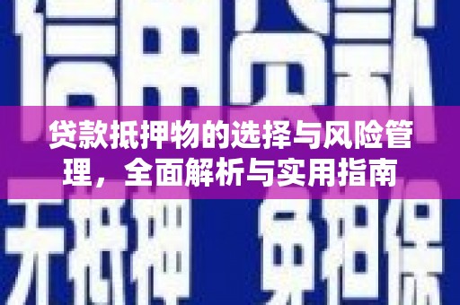 沙田贷款抵押物的选择与风险管理，全面解析与实用指南