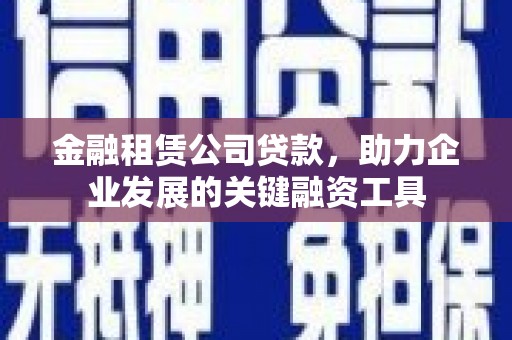 沙田金融租赁公司贷款，助力企业发展的关键融资工具