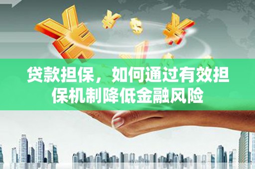 沙田贷款担保，如何通过有效担保机制降低金融风险
