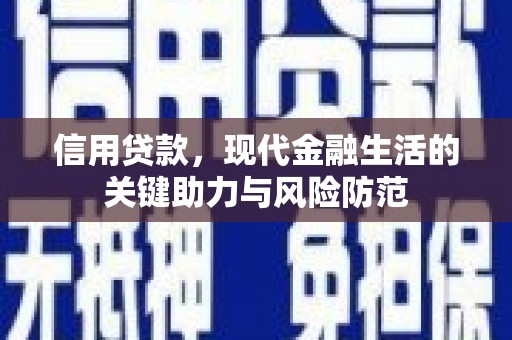 沙田信用贷款，现代金融生活的关键助力与风险防范