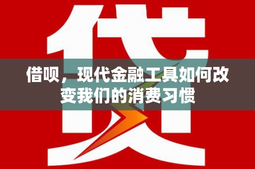 沙田借呗，现代金融工具如何改变我们的消费习惯