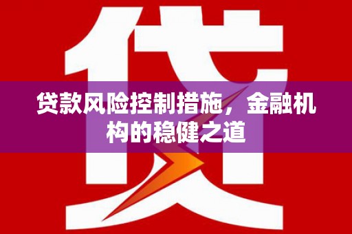 沙田贷款风险控制措施，金融机构的稳健之道