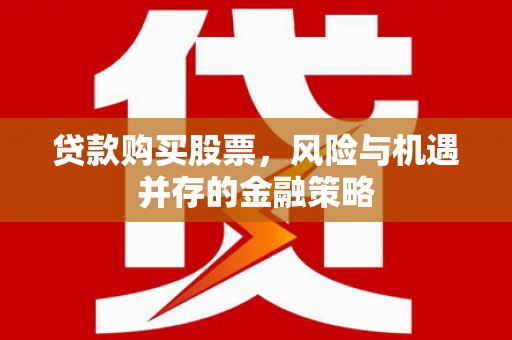 沙田贷款购买股票，风险与机遇并存的金融策略