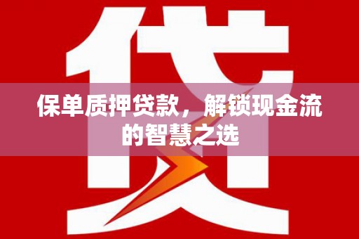 沙田保单质押贷款，解锁现金流的智慧之选